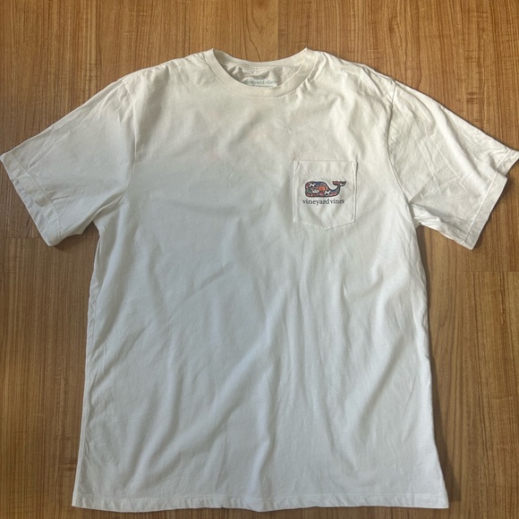 Vineyard Vines Classic White Sports Whale Short Sleeve Tee Men’s Sz L - Picture 1 of 5